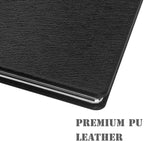 Compact Vanity Mirror for Men, Black, Travel Makeup Mirror for Handbag Pocket Wallet, Portable Double-Sided Magnifying Cosmetic Mirror for Daily, Work, Business