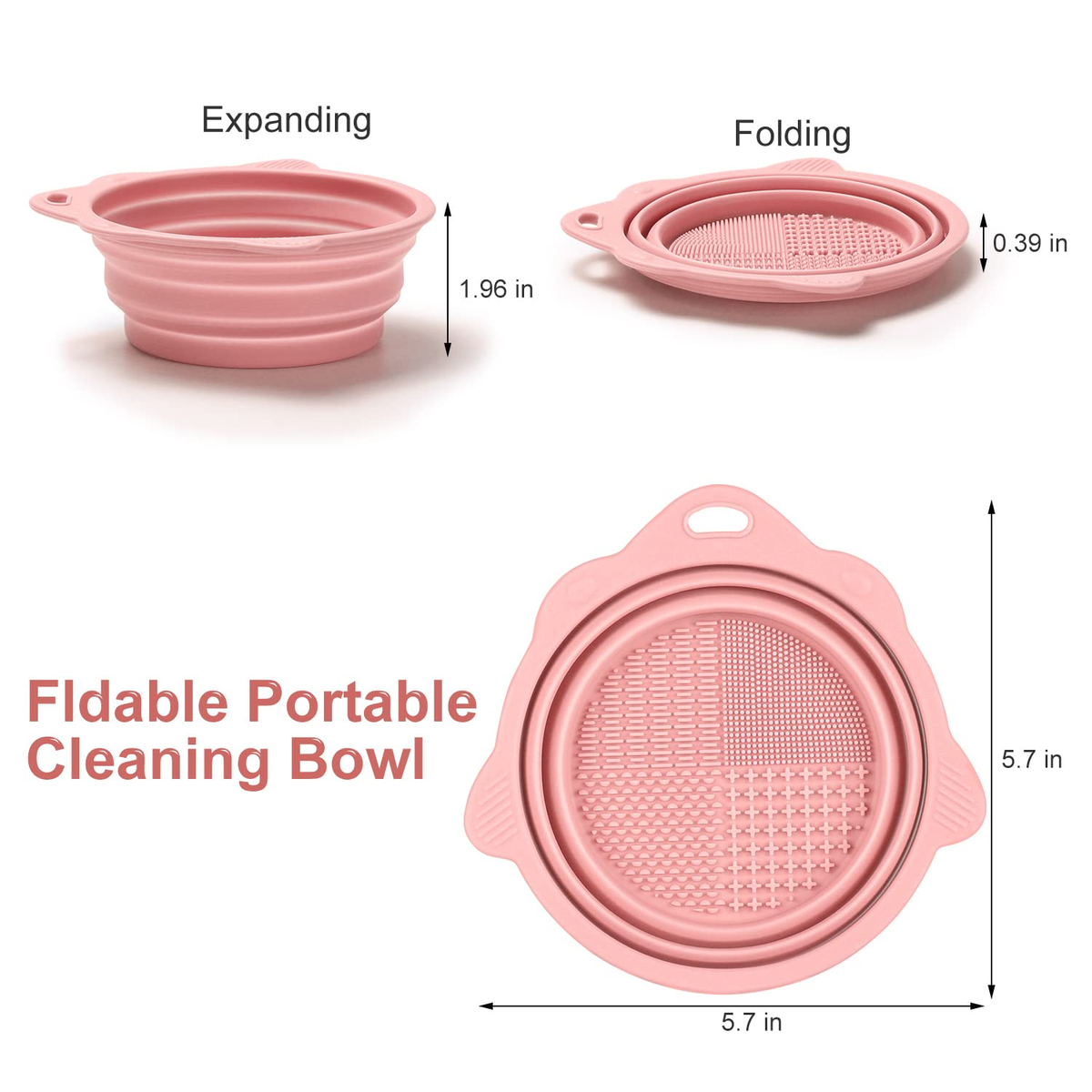 Velouria™ FlexiClean Makeup Brush Cleaner Bowl