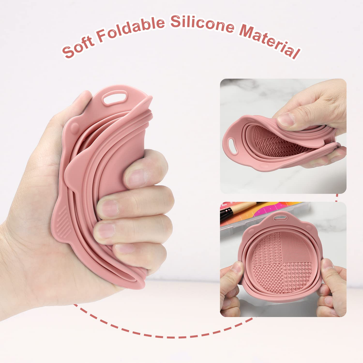 Velouria™ FlexiClean Makeup Brush Cleaner Bowl