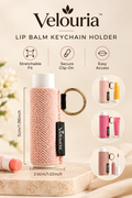 Velouria™ LipLock Keychain Lip Balm Holder