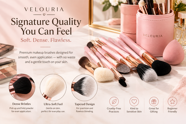 Velouria RoseMuse™ 12-Piece Makeup Brush Set