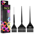Family Hair Color Brush Set, Hair Dye Brush Kit – 3 Pack Black