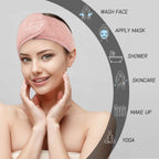 4 Pack Spa Facial Headband, Pea Green, Pink, Beige, Light Gray